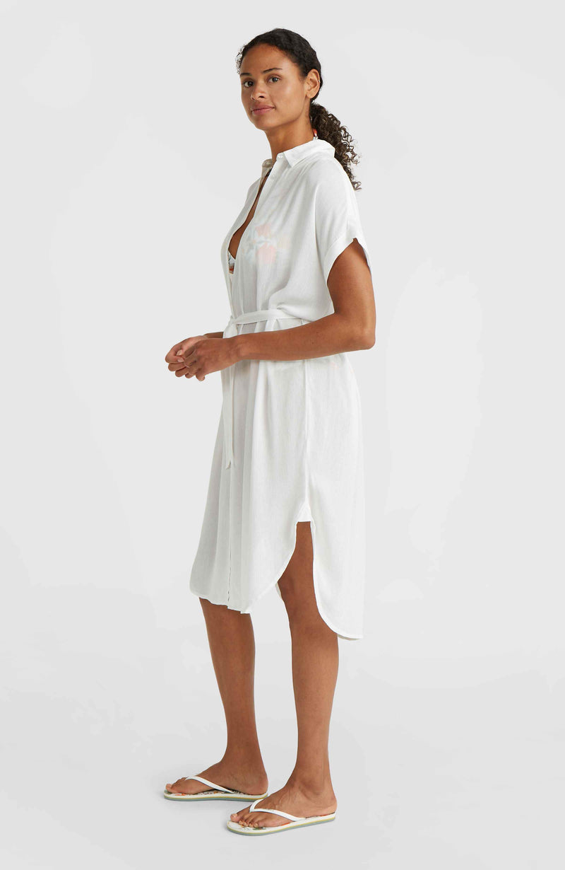 Oneill Women Cali Beach Shirt Dress | White