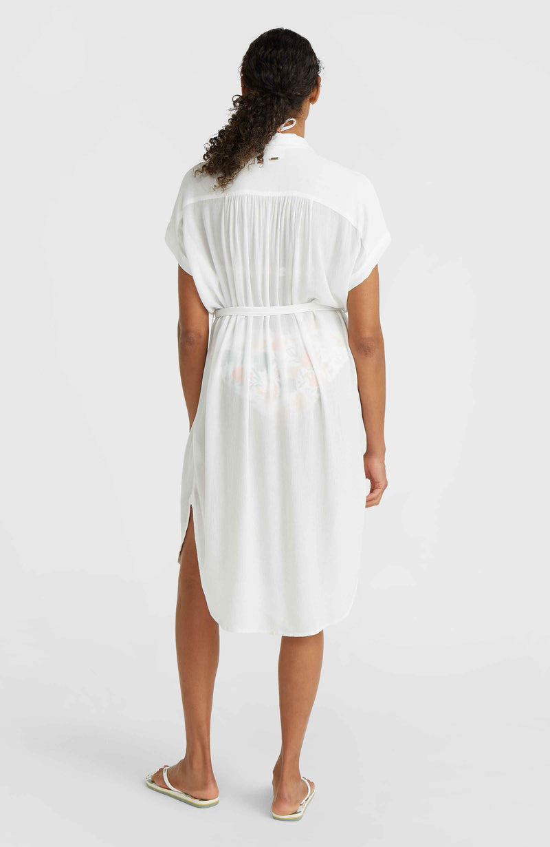 Oneill Women Cali Beach Shirt Dress | White