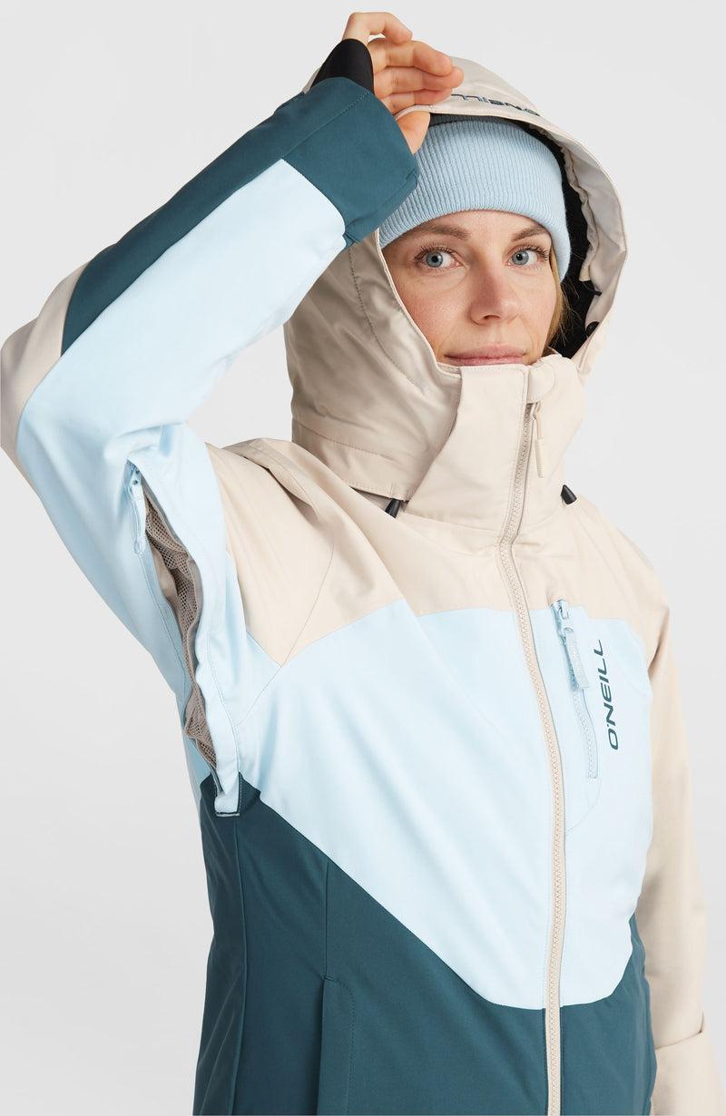 Oneill Women Carbonite Snow Jacket | Beige Mix