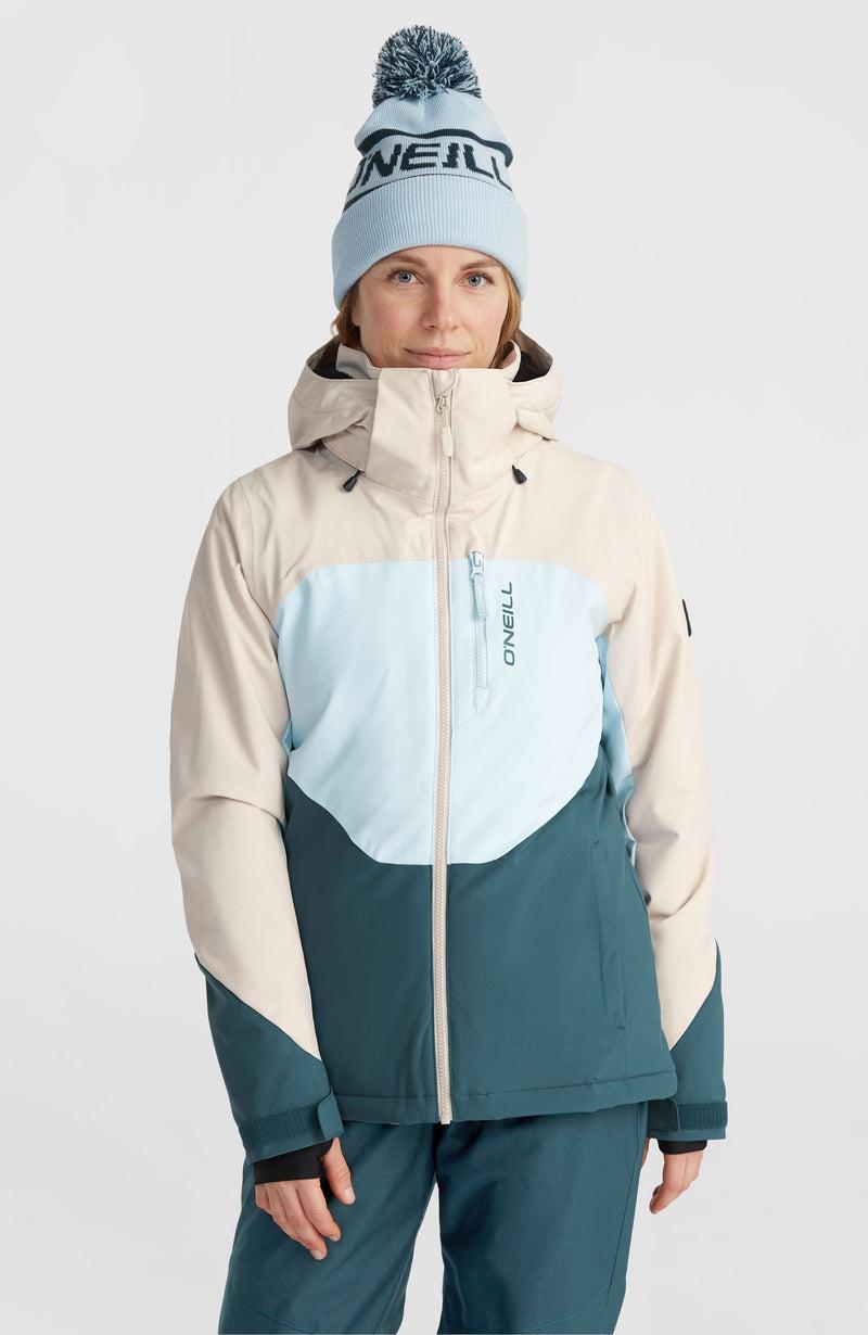 oneill Women Carbonite Snow Jacket | Beige Mix