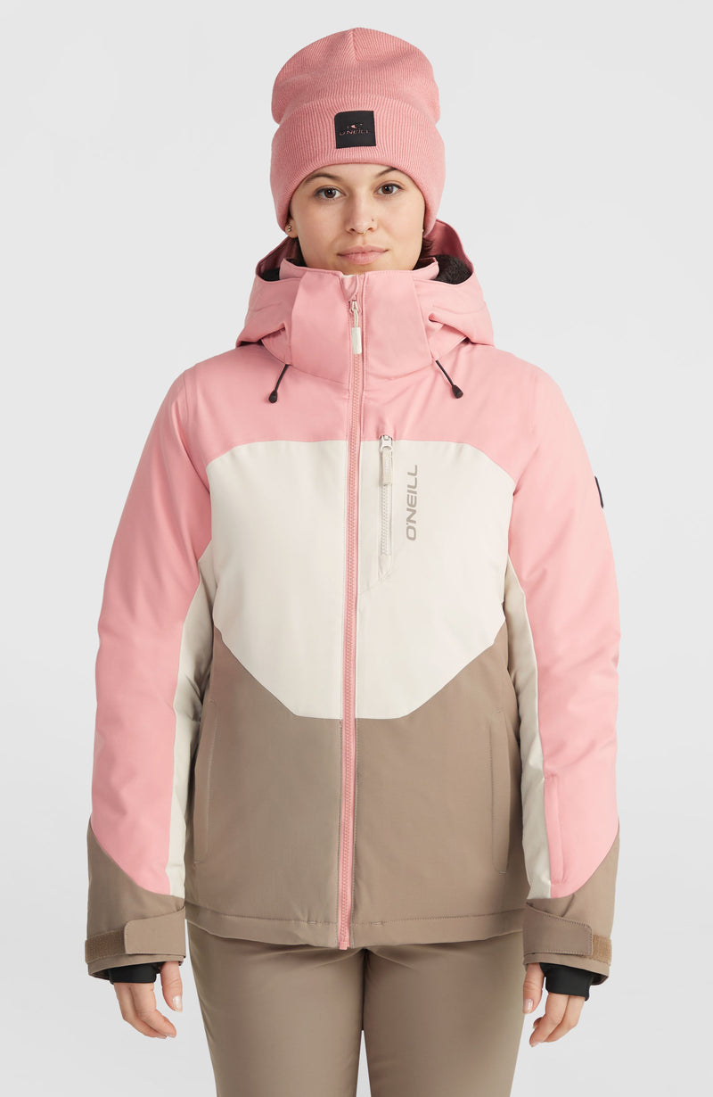 oneill Women Carbonite Snow Jacket | Pink Mix