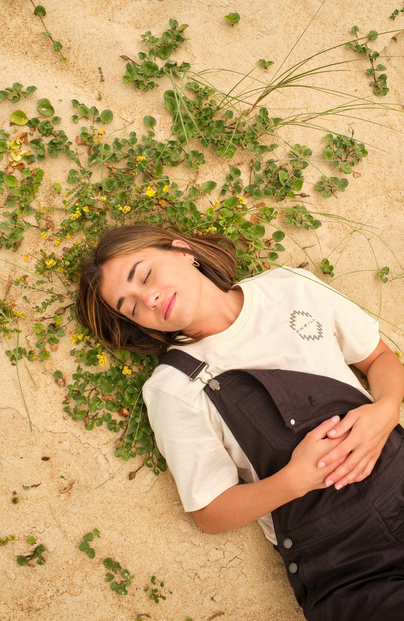 Oneill Women Chest Graphic T-Shirt | Beige