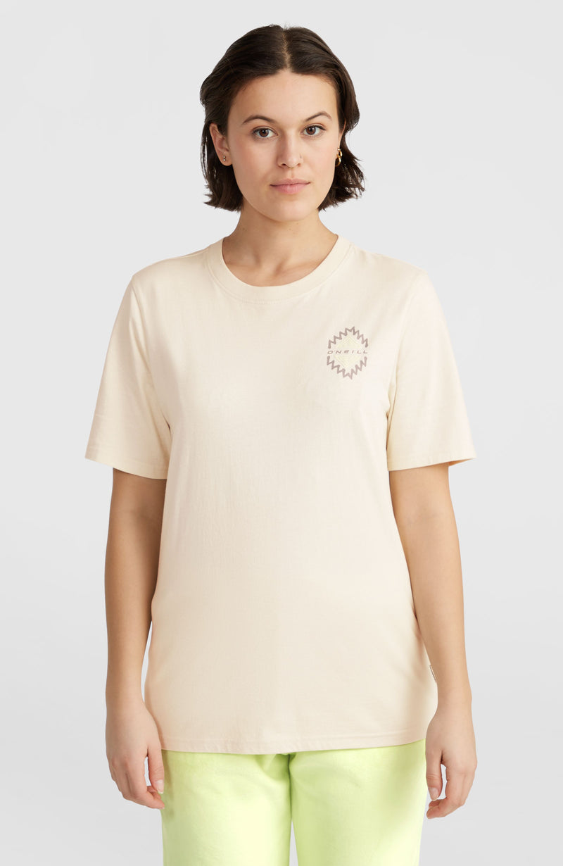 oneill Women Chest Graphic T-Shirt | Beige