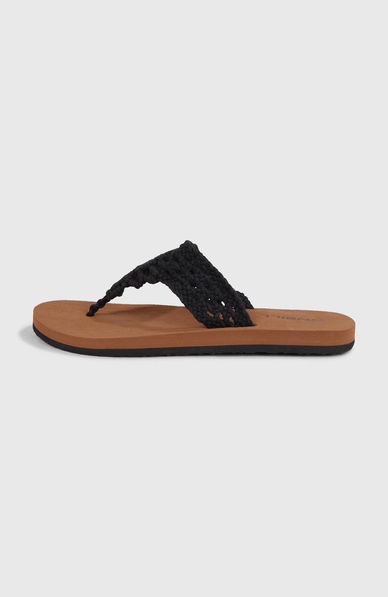 Oneill Women Ditsy Crochet Sandals | Black