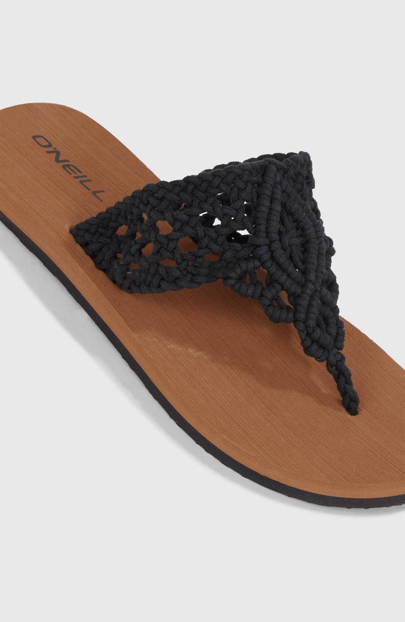 Oneill Women Ditsy Crochet Sandals | Black