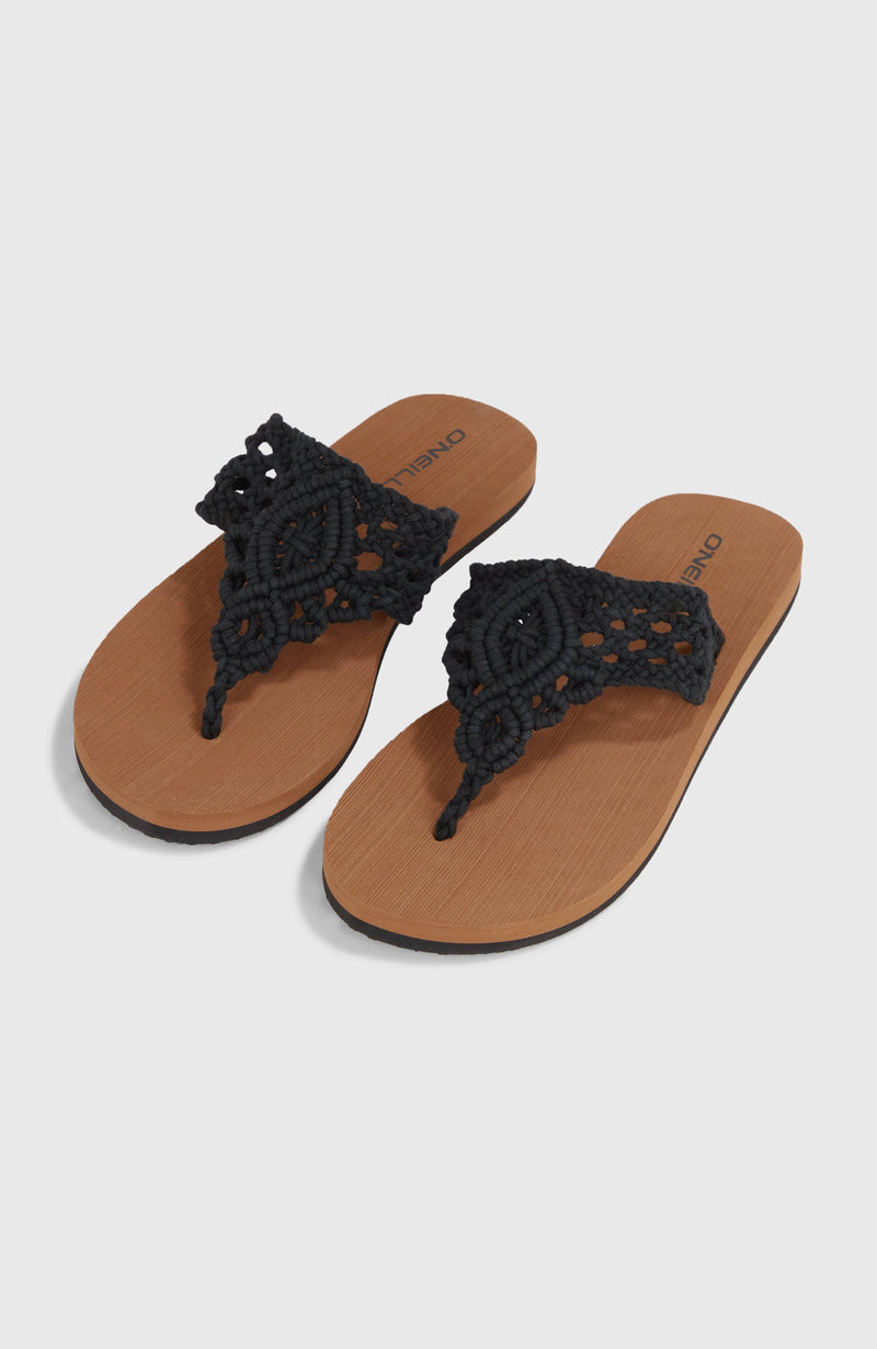oneill Women Ditsy Crochet Sandals | Black