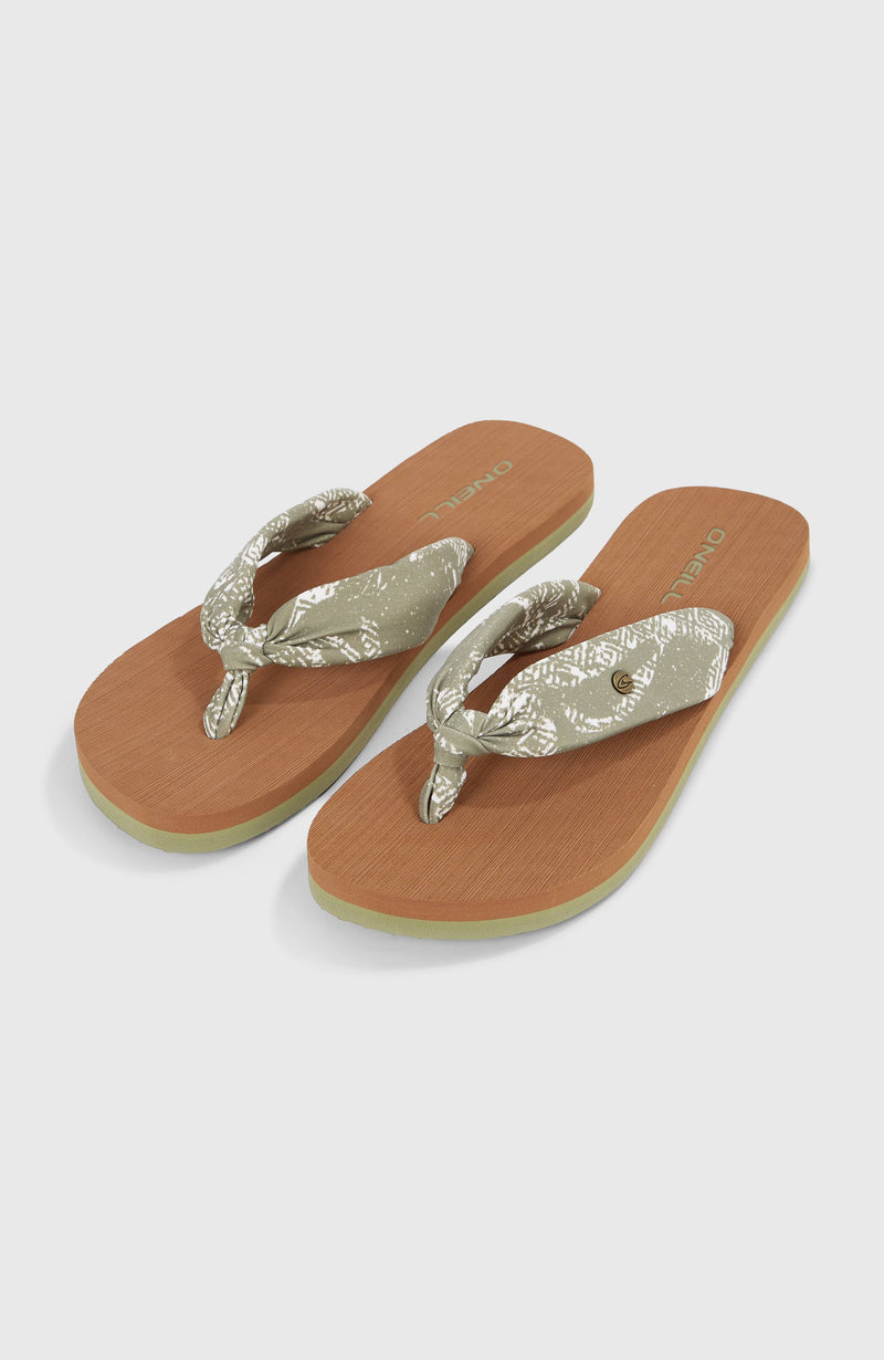 oneill Women Ditsy Sun Sandals | Green