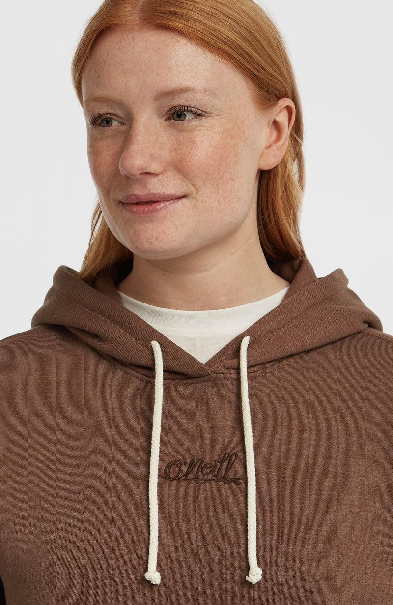 Oneill Women Essentials Script Hoodie | Brown