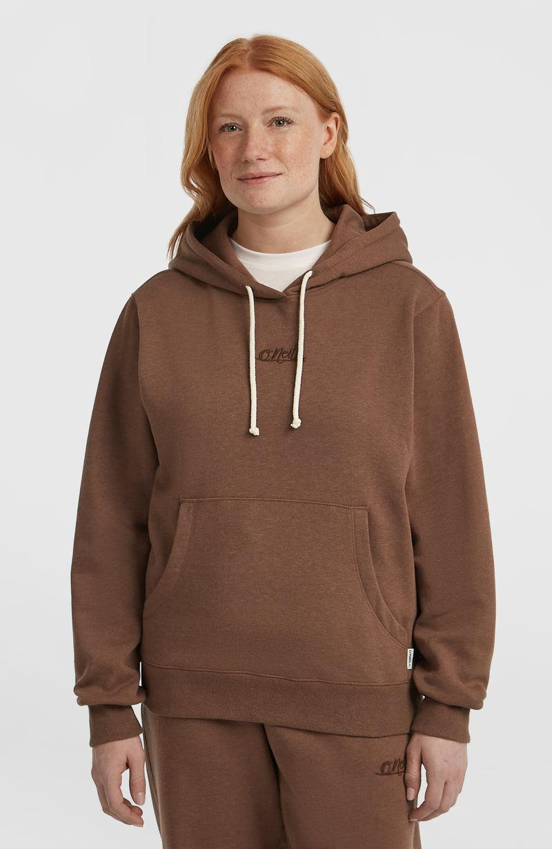 oneill Women Essentials Script Hoodie | Brown