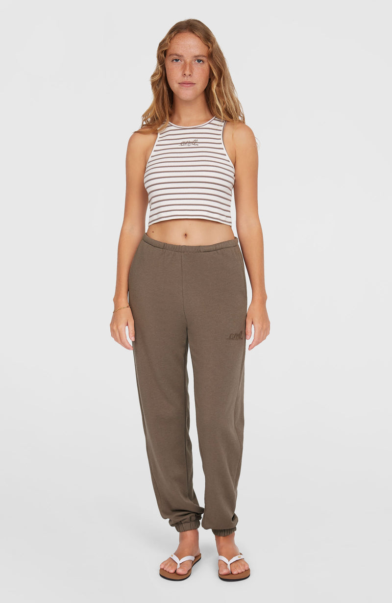 oneill Women Essentials Script Sweatpants | Brown