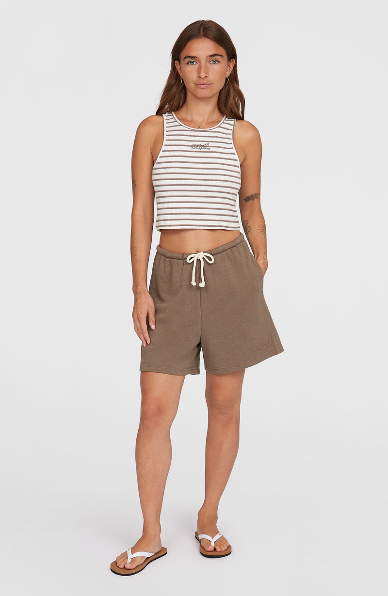 Oneill Women Essentials Script Sweatshorts | Brown