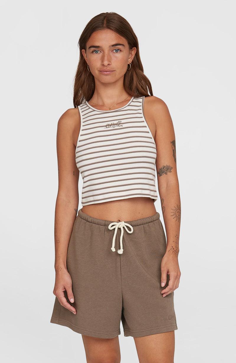 oneill Women Essentials Script Sweatshorts | Brown