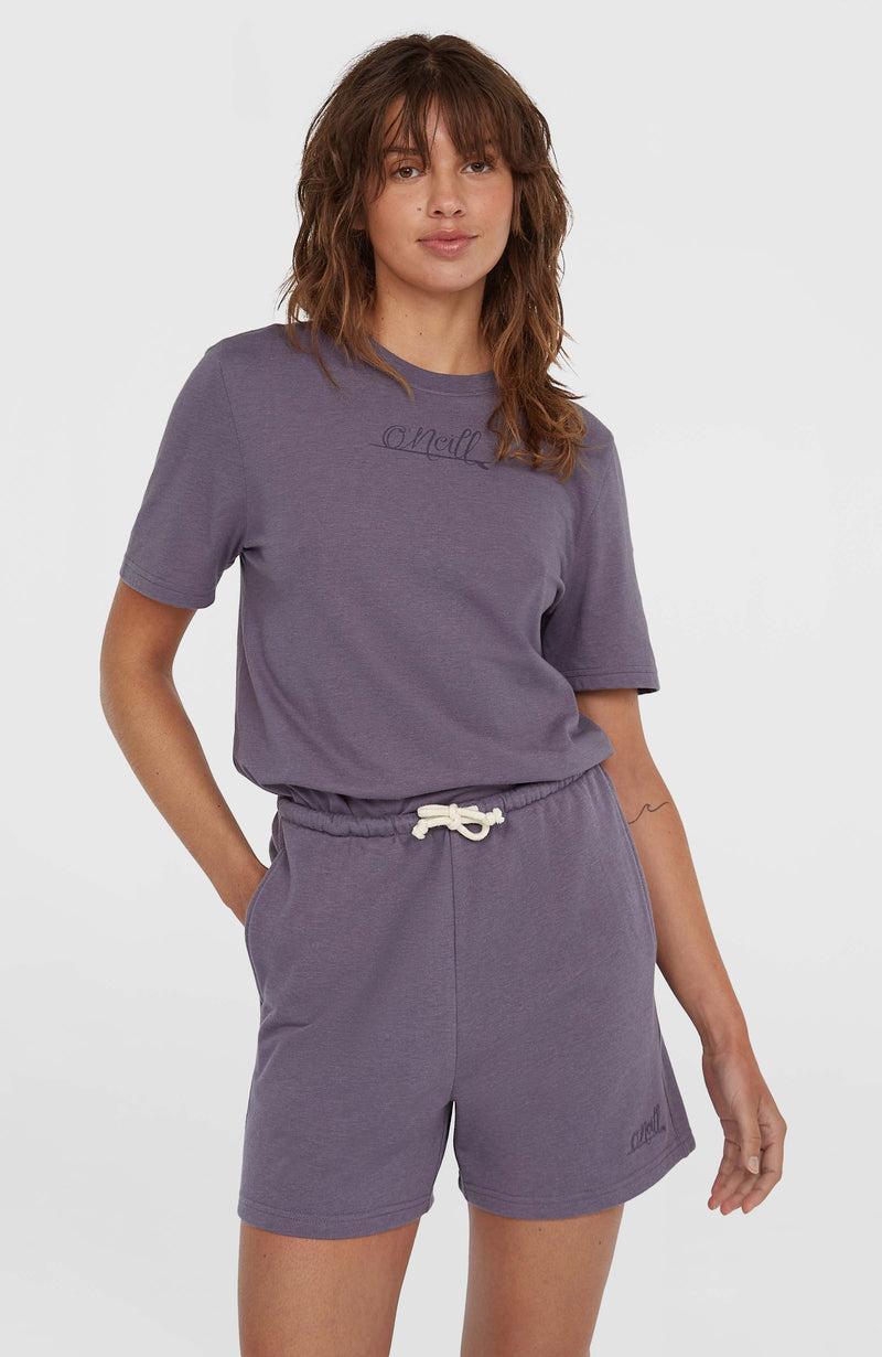 oneill Women Essentials Script Sweatshorts | Purple