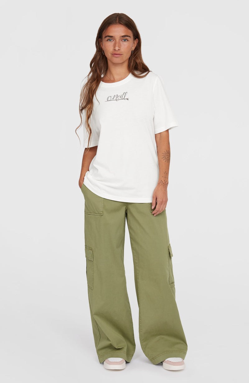 Oneill Women Essentials Script T-Shirt | White
