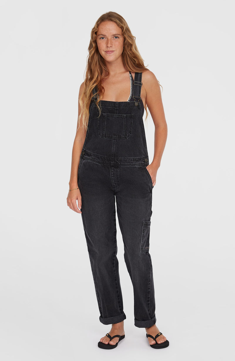 oneill Women Essentials Twill Dungaree | Black