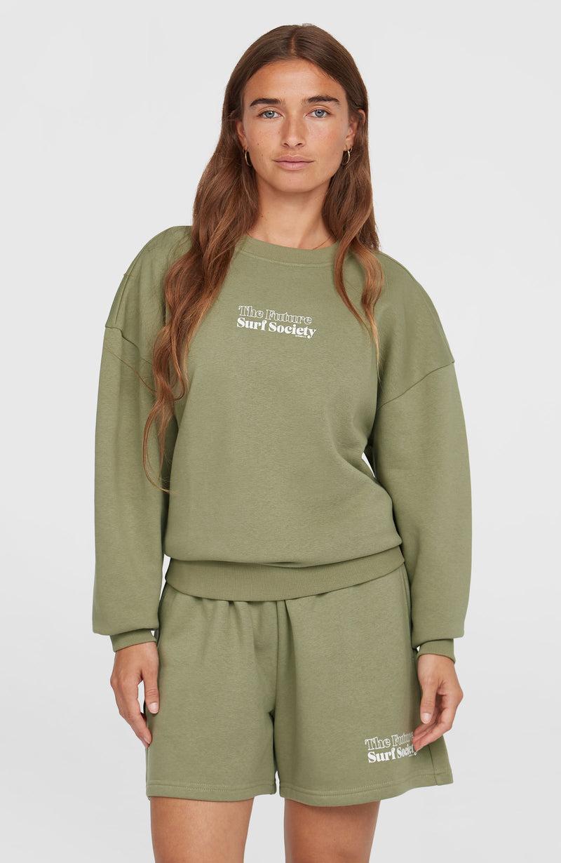 oneill Women Future Surf Crew Sweatshirt | Green