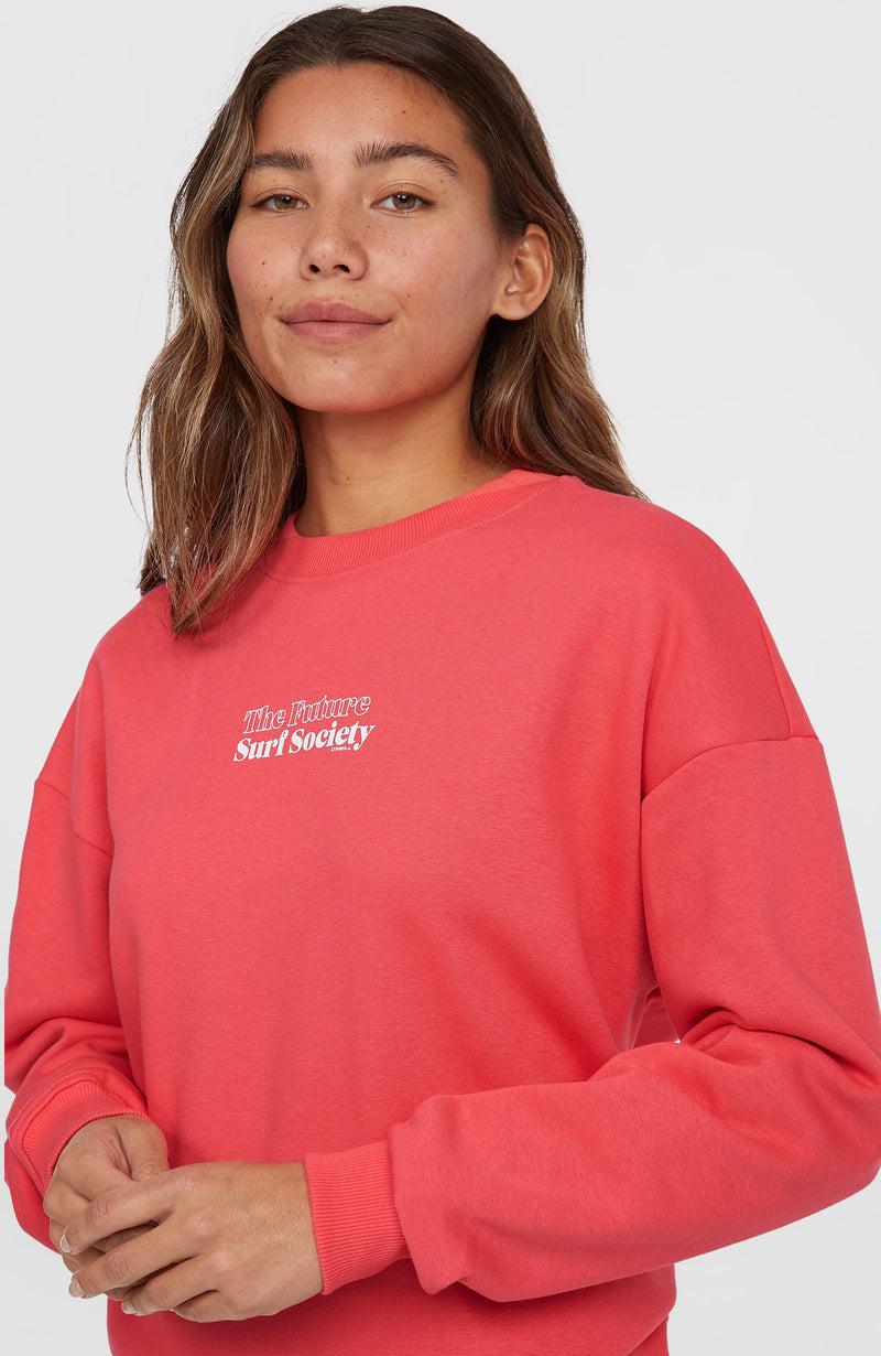 Oneill Women Future Surf Crew Sweatshirt | Pink