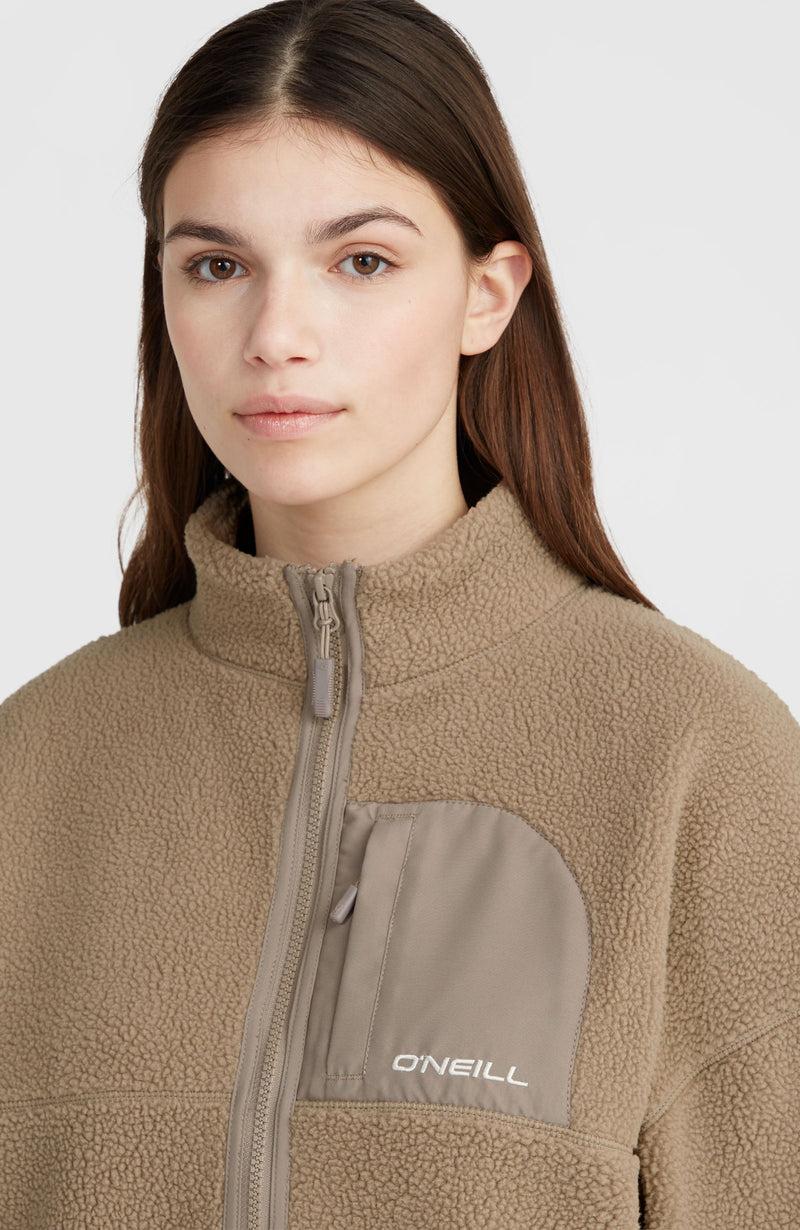 Oneill Women High-Pile Full-Zip Fleece | Brown