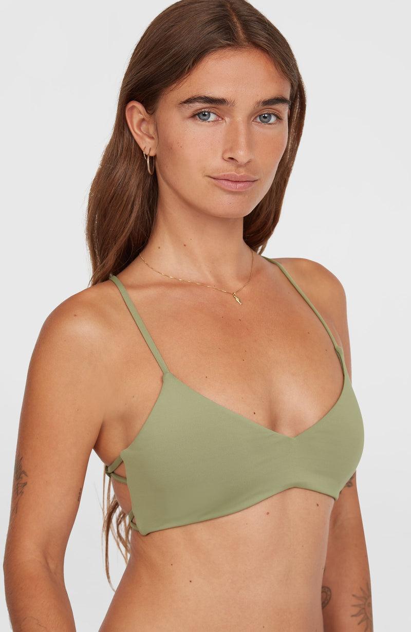 oneill Women Huntington Bralette Bikini Top | Green