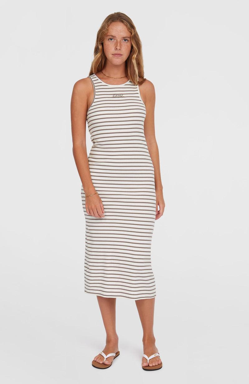 oneill Women Jess Midi Rib Dress | White