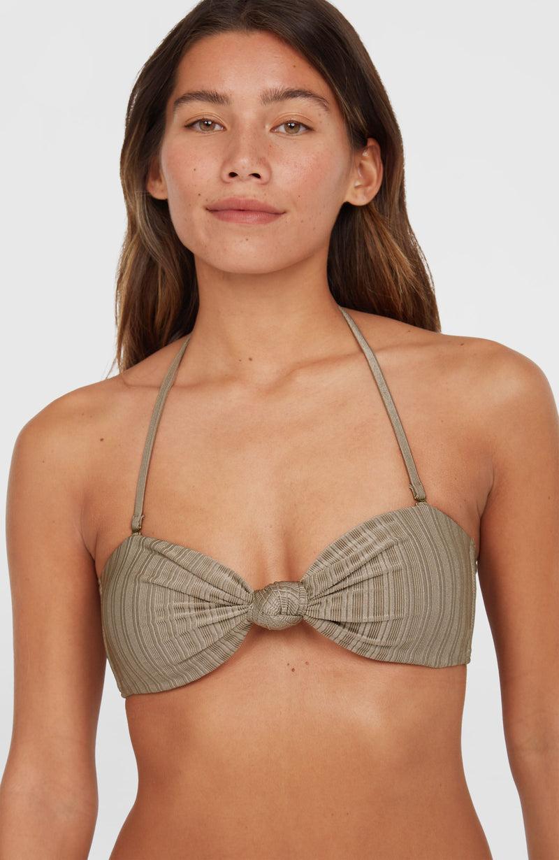 Oneill Women Knot Bandeau Matira Bikini Set | Brown