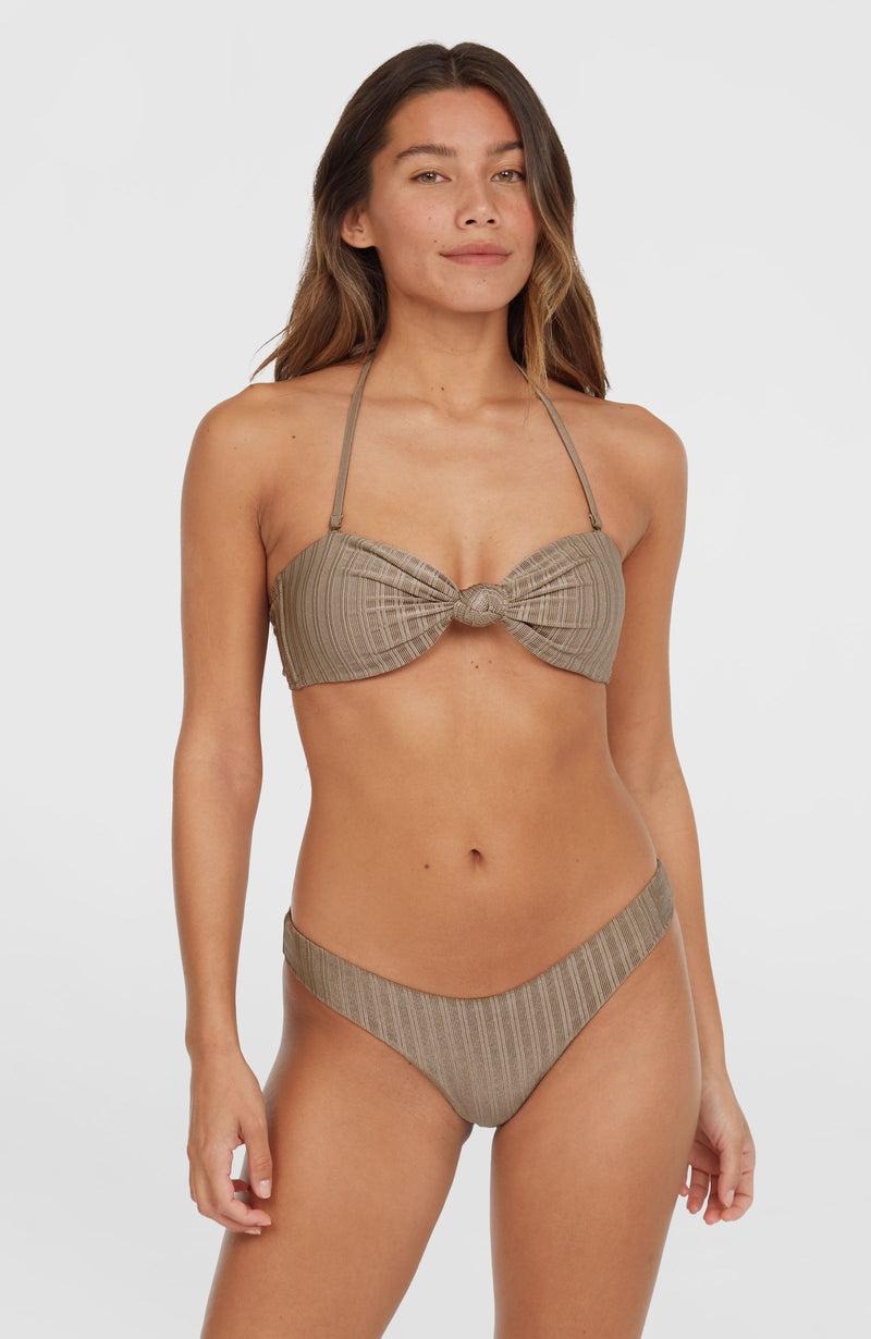 oneill Women Knot Bandeau Matira Bikini Set | Brown