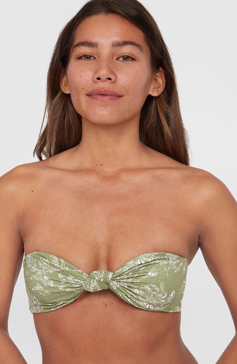 Oneill Women Knot Bandeau Matira Bikini Set | Green