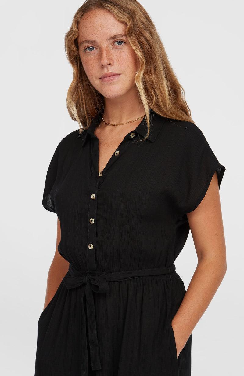 Oneill Women Lori Maxi Shirt Dress | Black