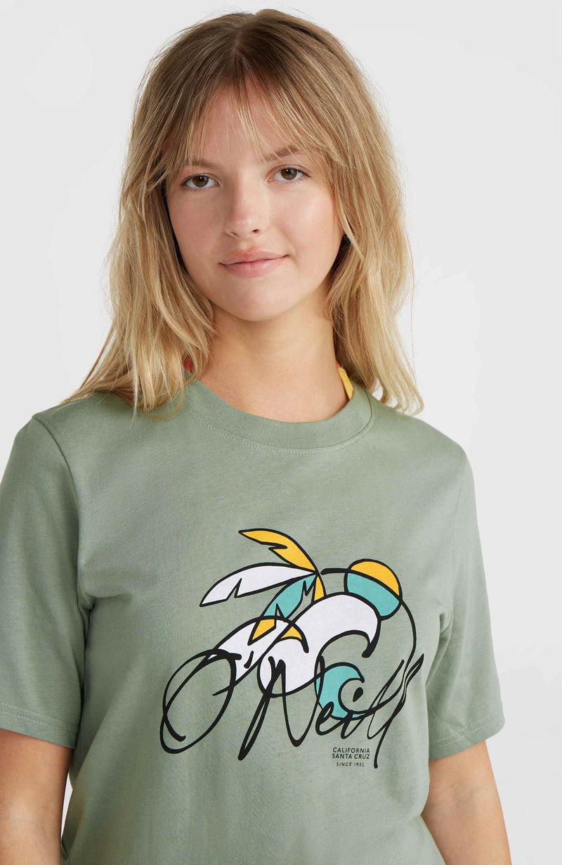 Oneill Women Luano Graphic T-Shirt | Green
