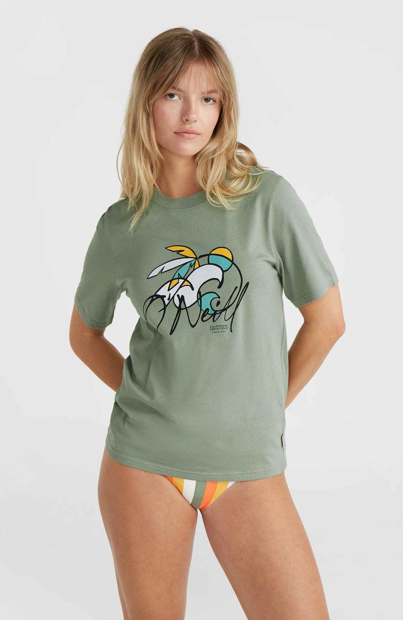 oneill Women Luano Graphic T-Shirt | Green