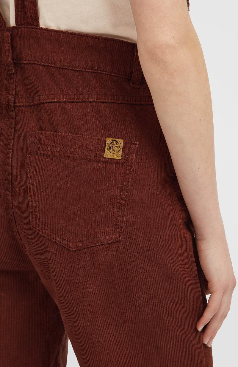 Oneill Women O'Riginals Cord Dungarees | Brown