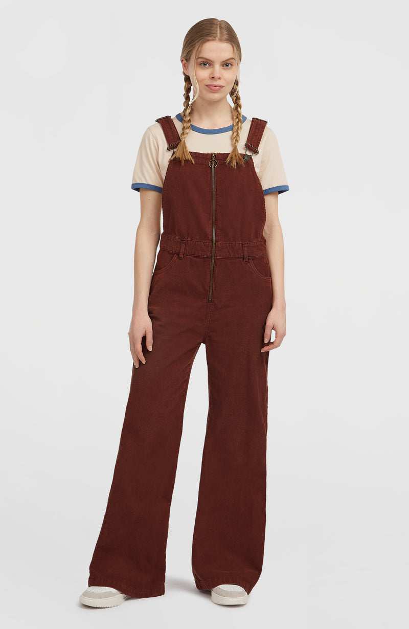 oneill Women O'Riginals Cord Dungarees | Brown