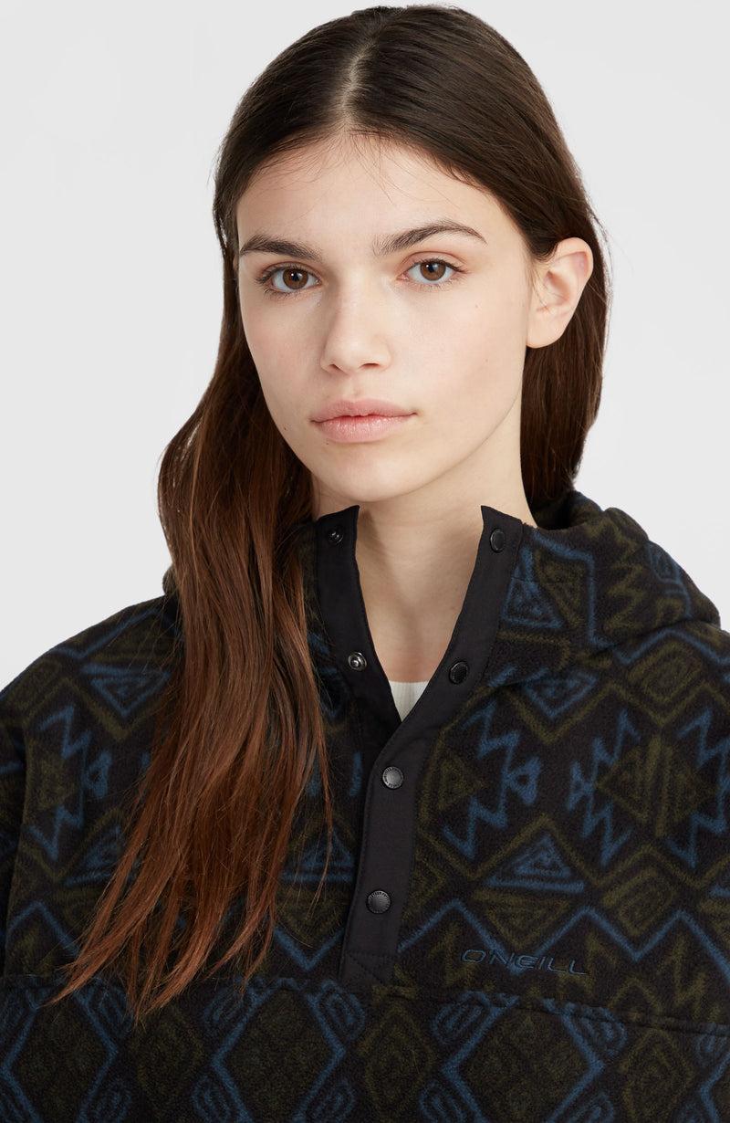 Oneill Women Superfleece Half-Zip Hoodie | Black