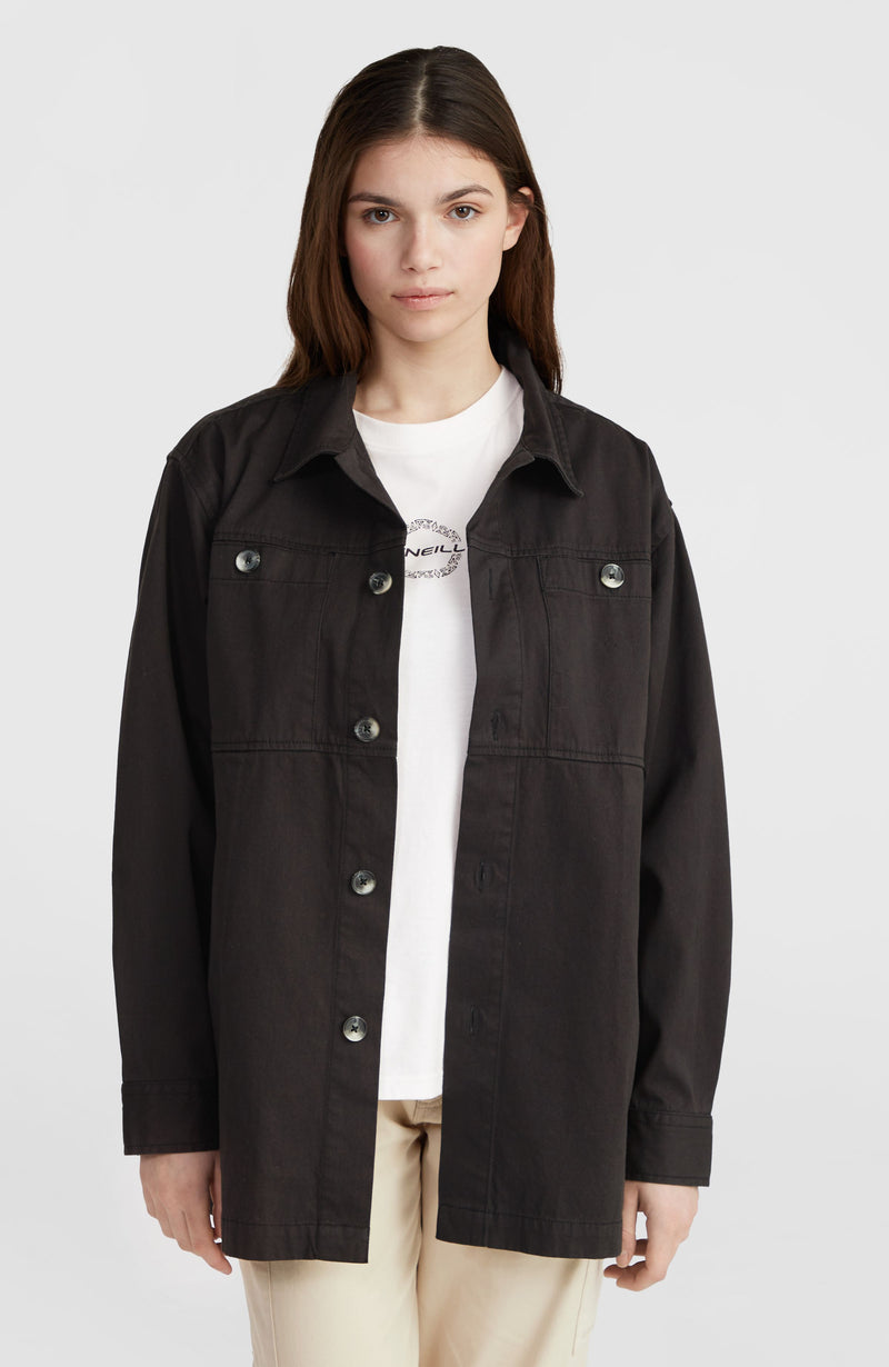 oneill Women Twill Overshirt | Black