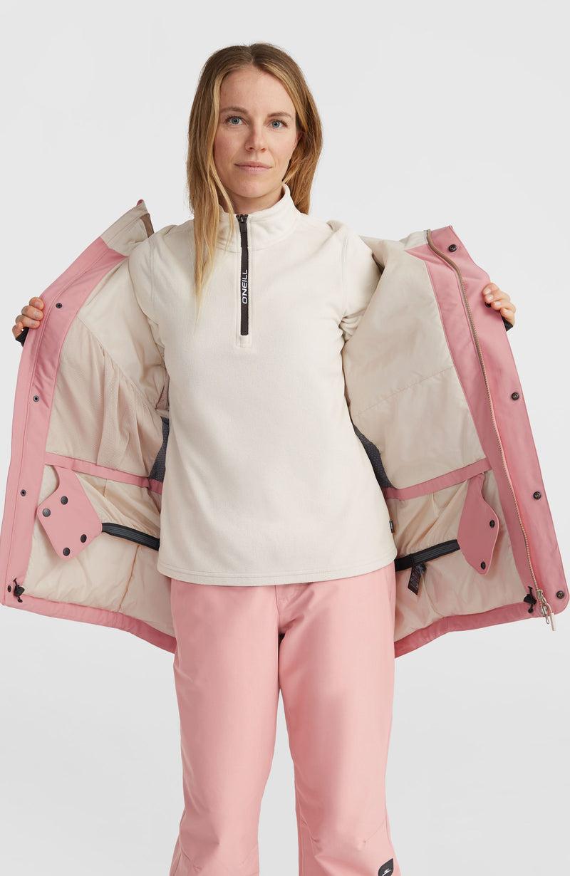 Oneill Women Utility Hybrid Snow Jacket | Pink Mix