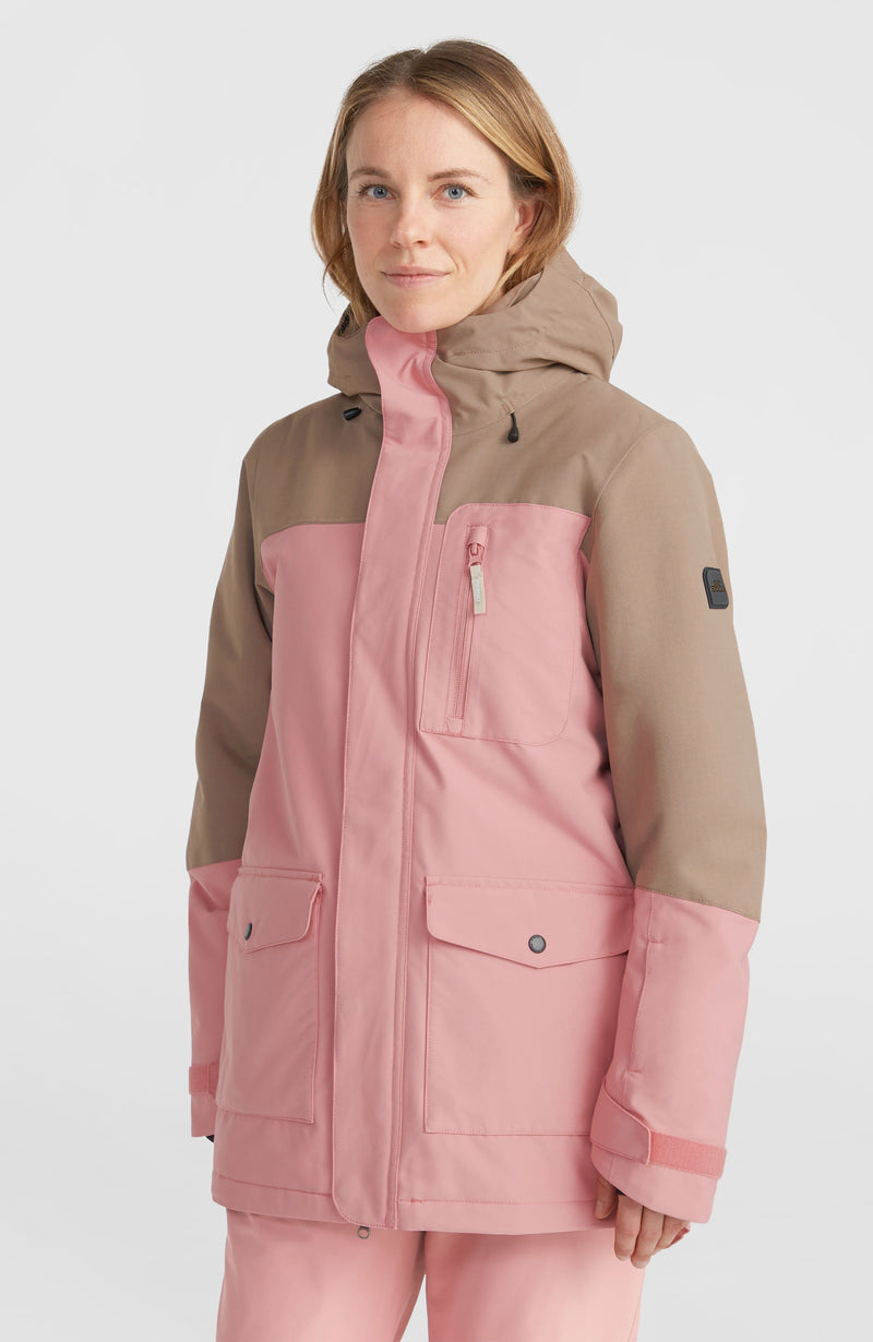 oneill Women Utility Hybrid Snow Jacket | Pink Mix