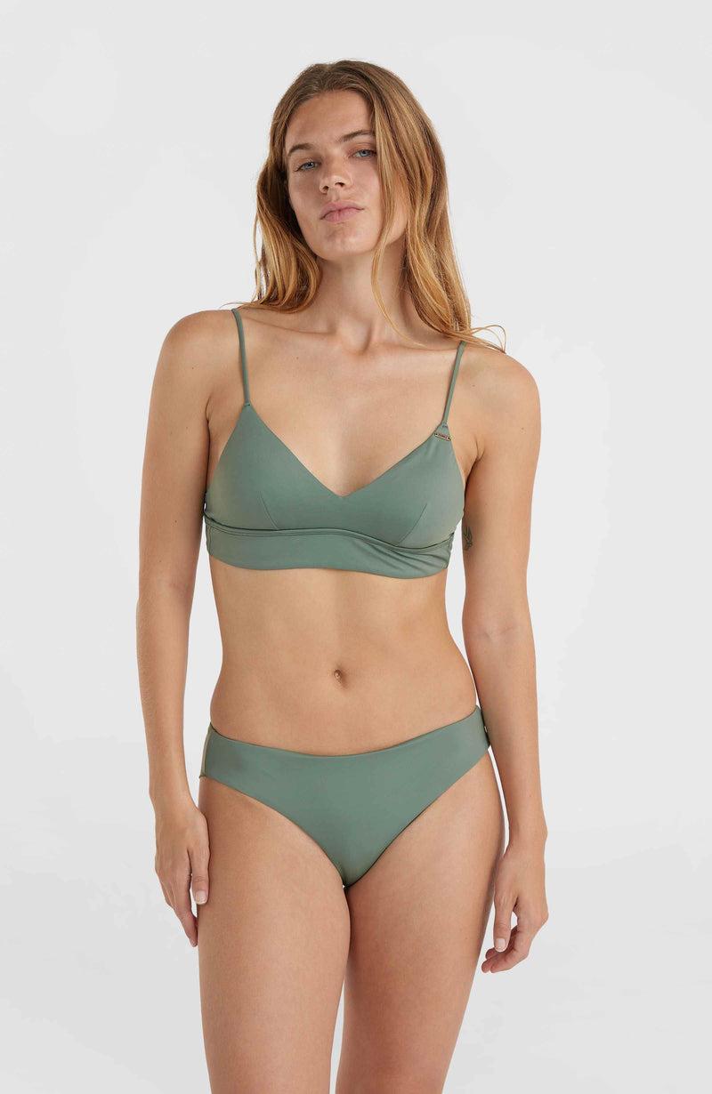 Oneill Women Wave Crop Bikini Top | Green