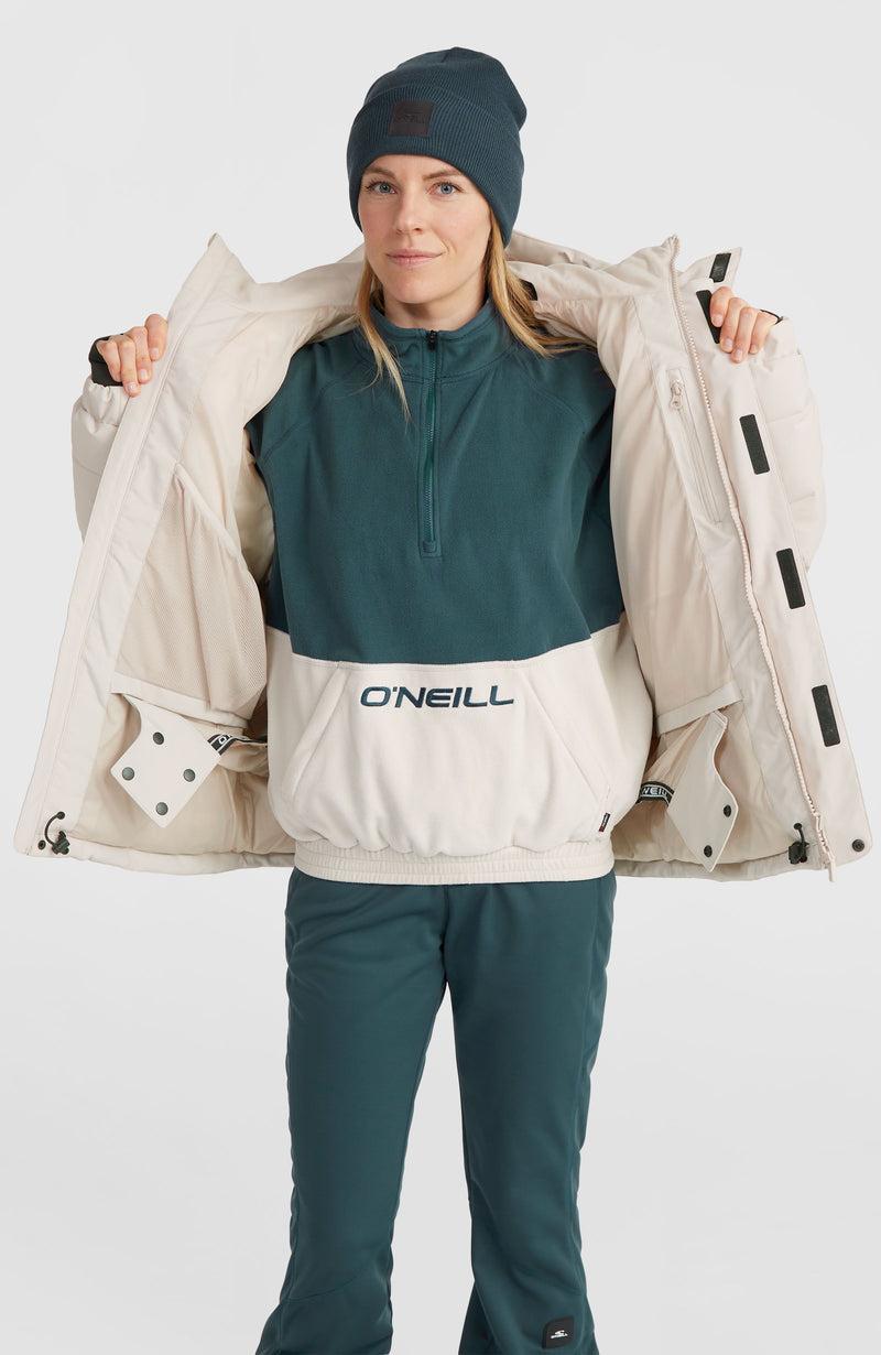 Oneill Women Z.E.N. Puffer Hybrid Snow Jacket | Beige