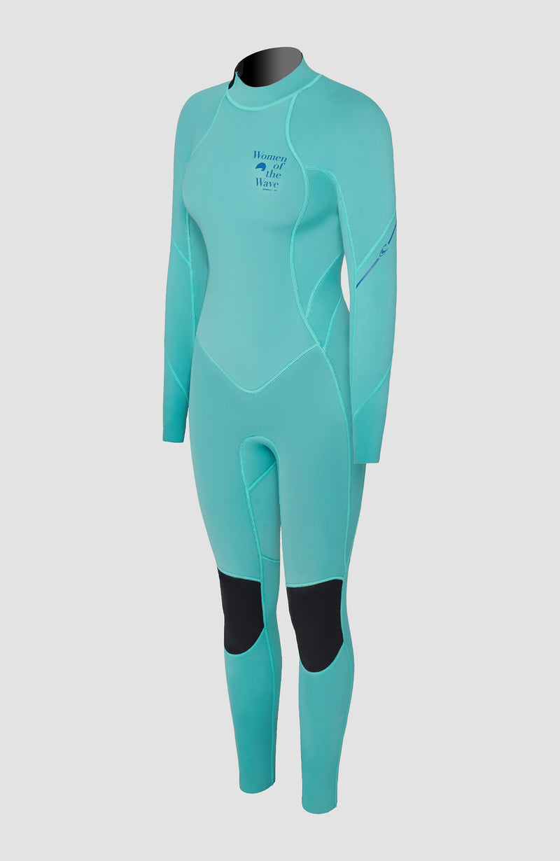 Oneill Women Bahia Women Of The Wave 3/2mm Back Zip Full Wetsuit | Green