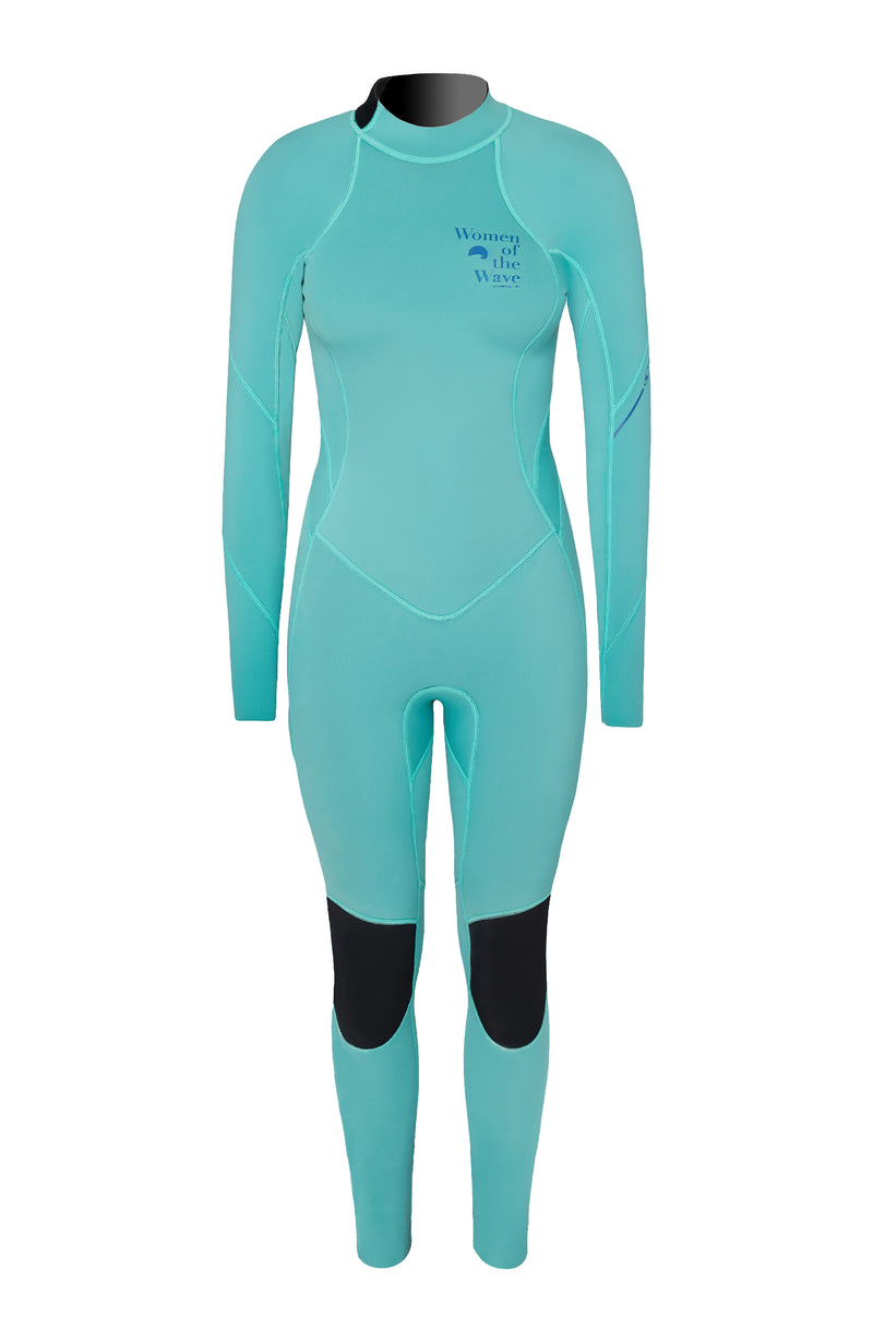 Oneill Women Bahia Women Of The Wave 3/2mm Back Zip Full Wetsuit | Green