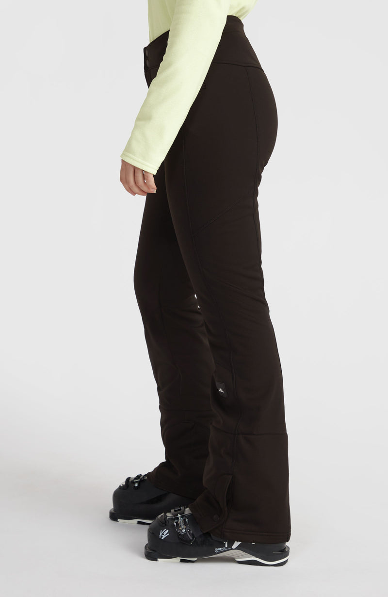 Oneill Women Blessed Softshell Hybrid Skinny Snow Pants | Black