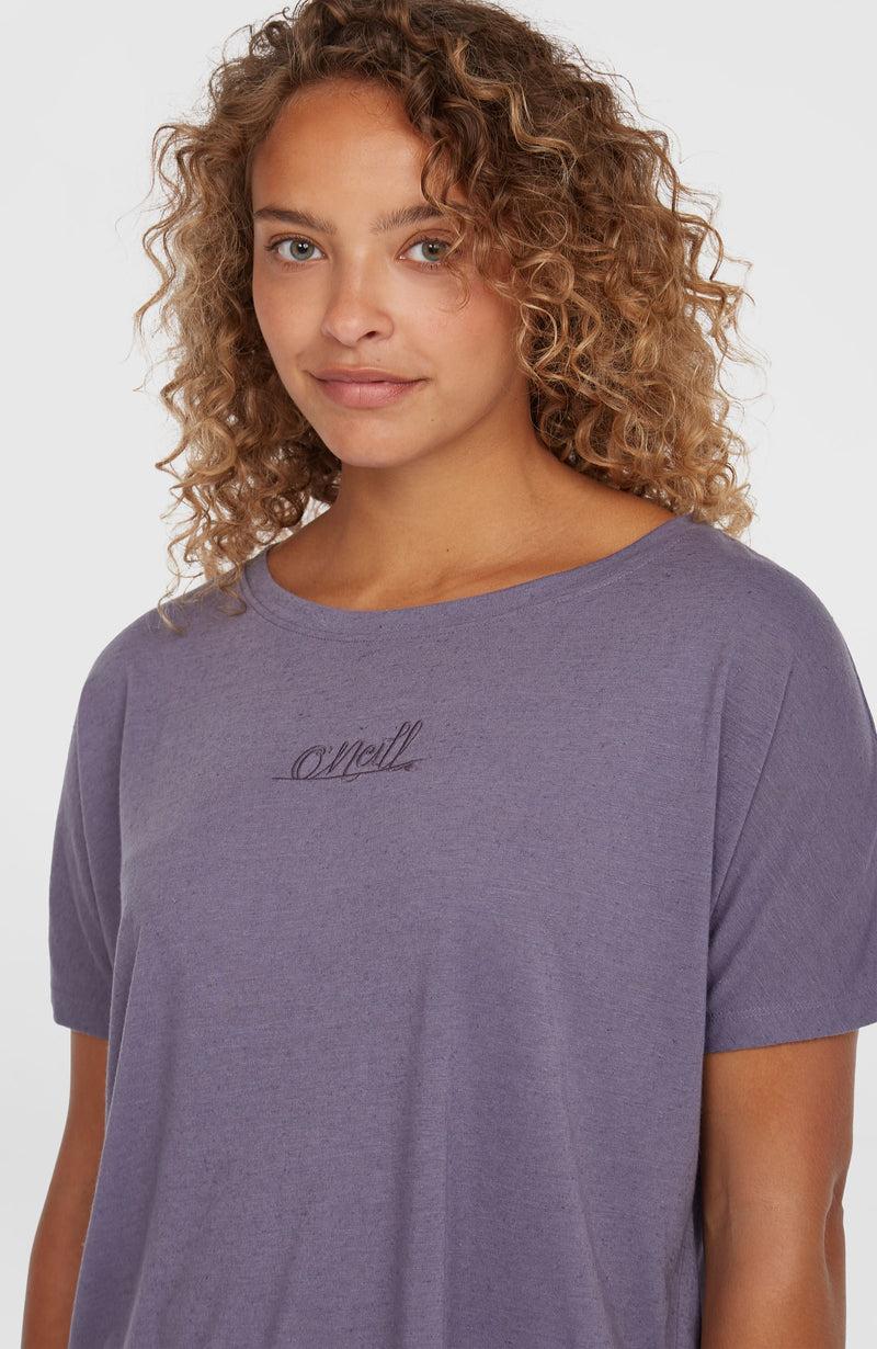 Oneill Women Essentials Script Drape T-Shirt | Purple