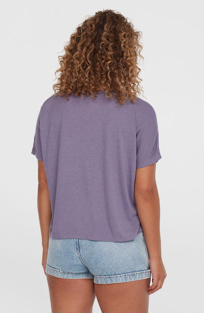 Oneill Women Essentials Script Drape T-Shirt | Purple