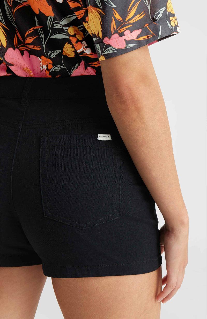 Oneill Women Essentials Stretch Five Pocket Shorts | Black