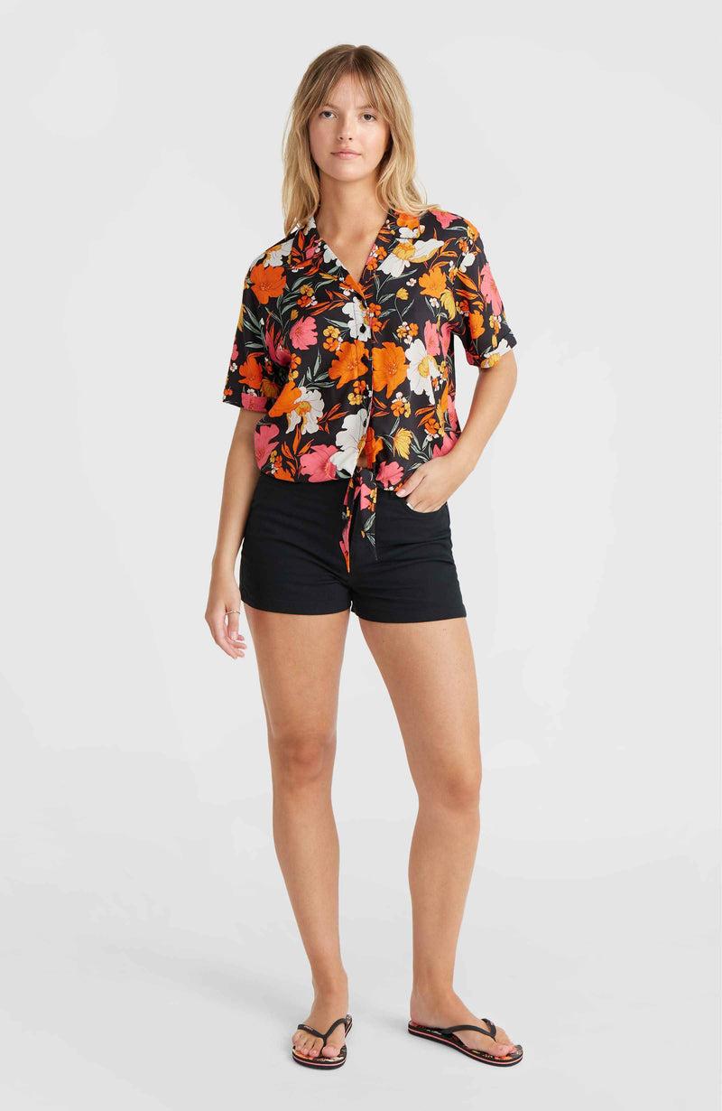 Oneill Women Essentials Stretch Five Pocket Shorts | Black