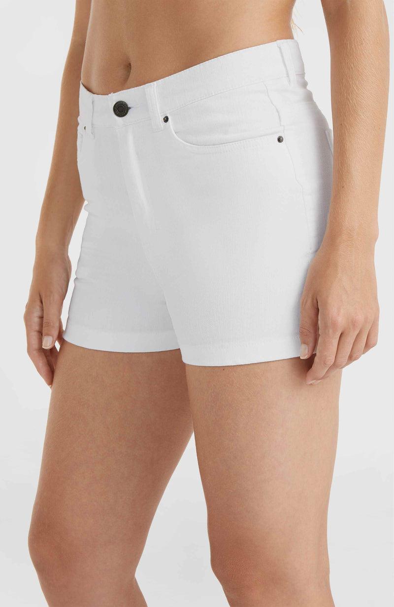Oneill Women Essentials Stretch Five Pocket Shorts | White