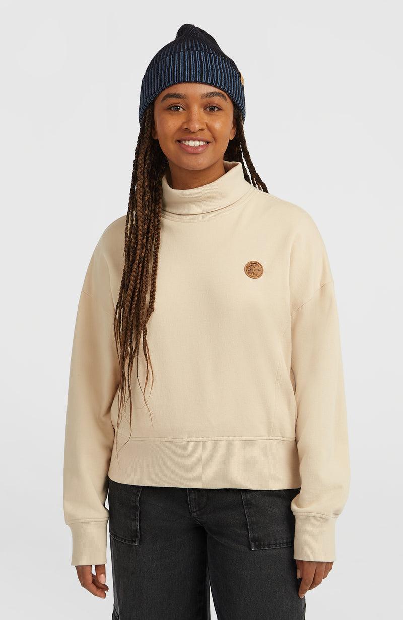 Oneill Women O'Riginals High-Neck Crew Sweatshirt | Beige