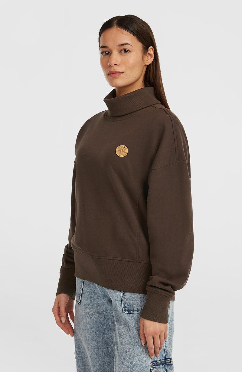 Oneill Women O'Riginals High-Neck Crew Sweatshirt | Brown