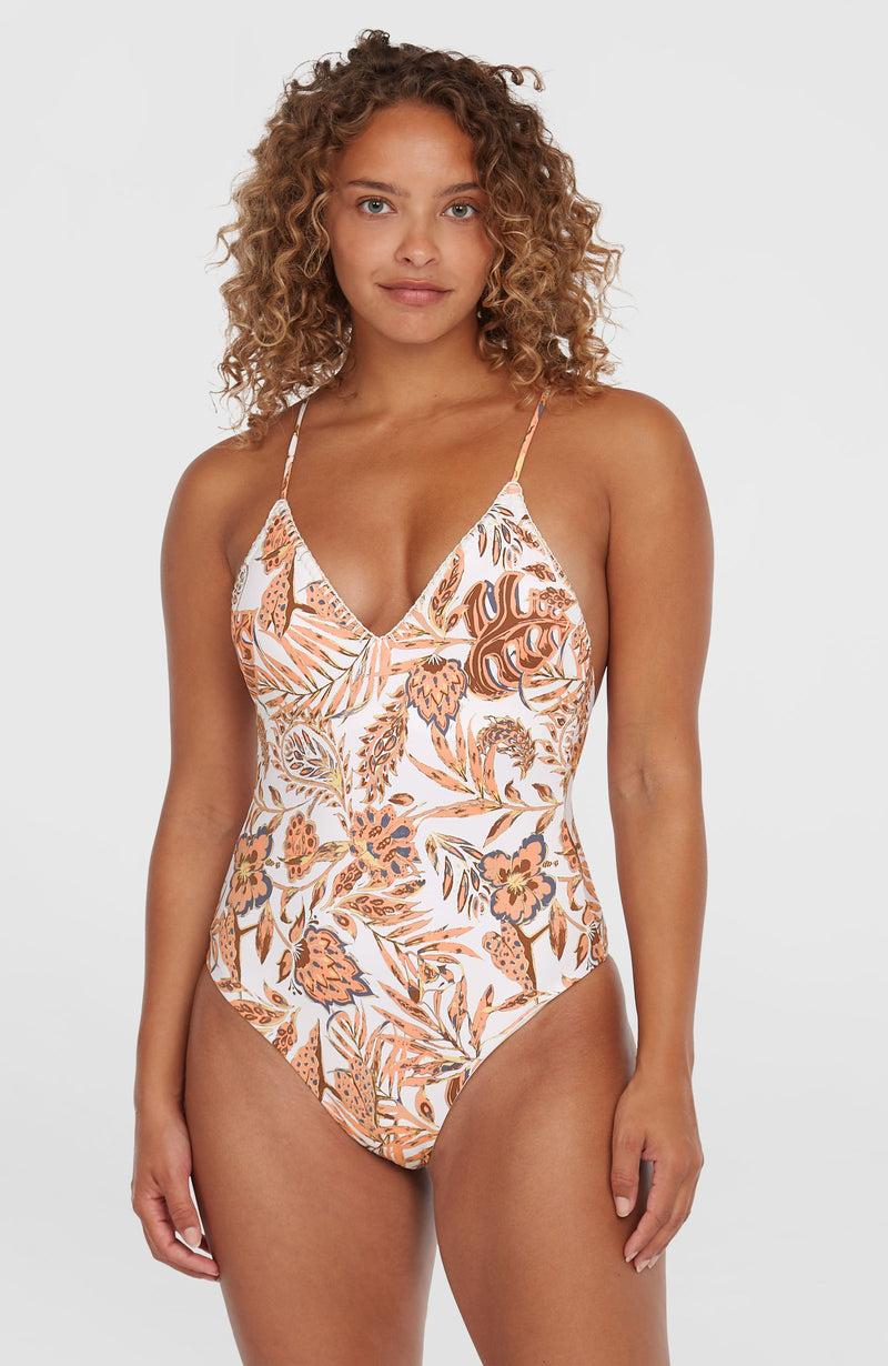 Oneill Women Saltwater Jaida Crochet Swimsuit | Orange