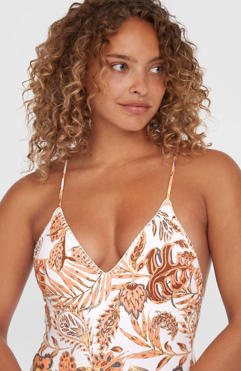 Oneill Women Saltwater Jaida Crochet Swimsuit | Orange